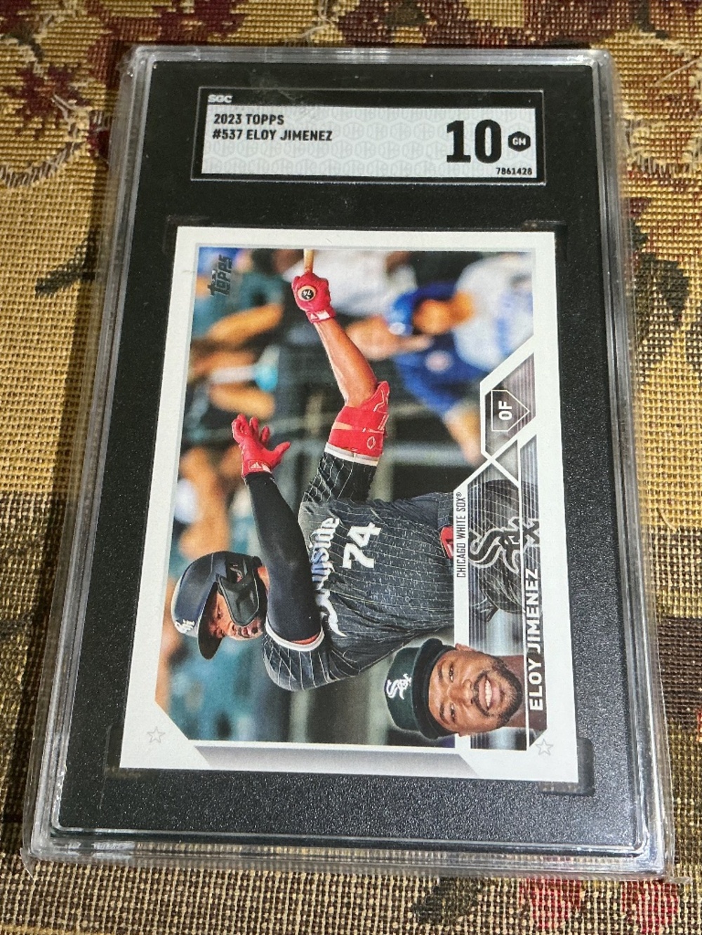 #537 Eloy Jimenez 2023 Topps MLB graded rookie card SGC 10